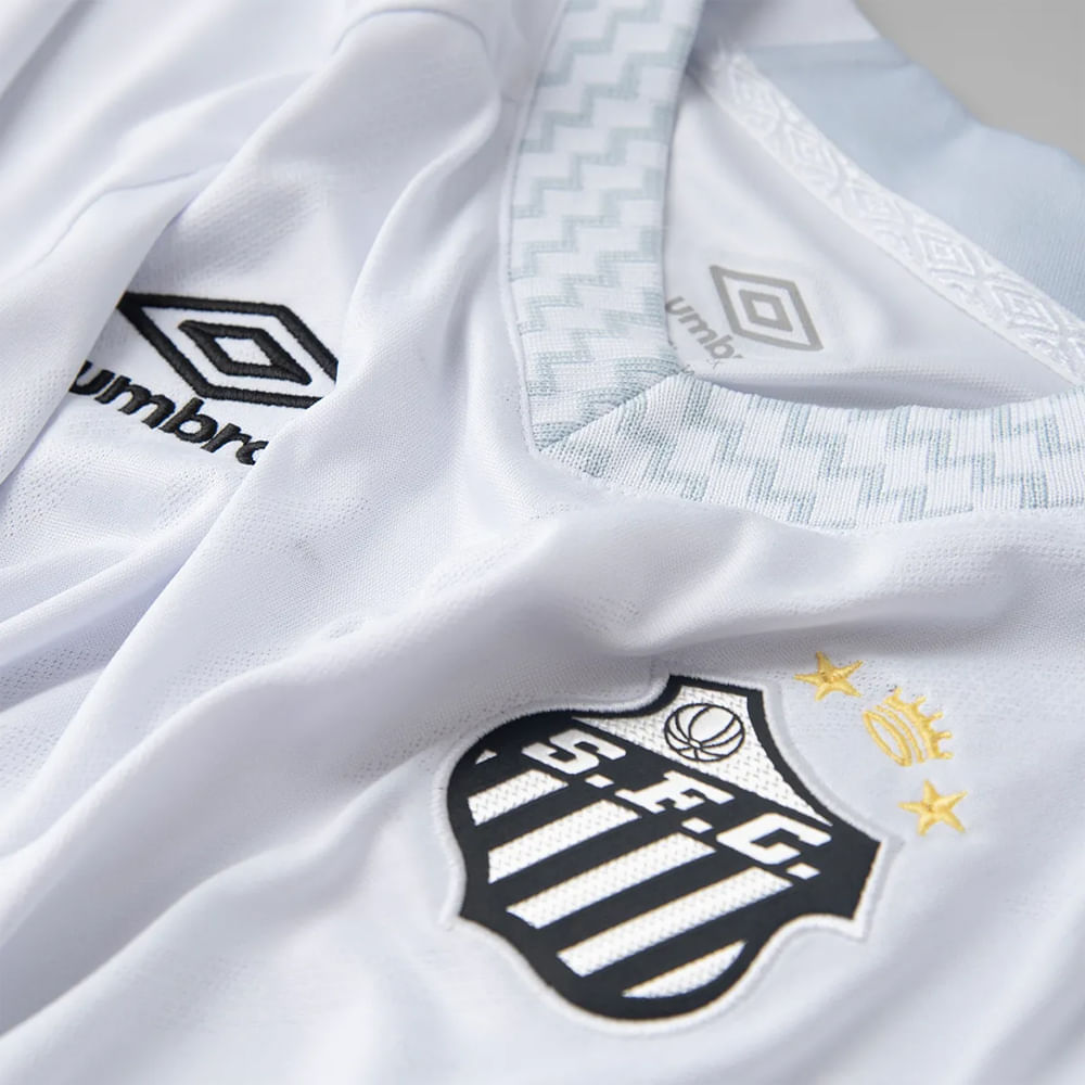 Umbro Camisa U37S03753-282 JV SANTOS OF1 25 BrancoCinza Poliester -2-